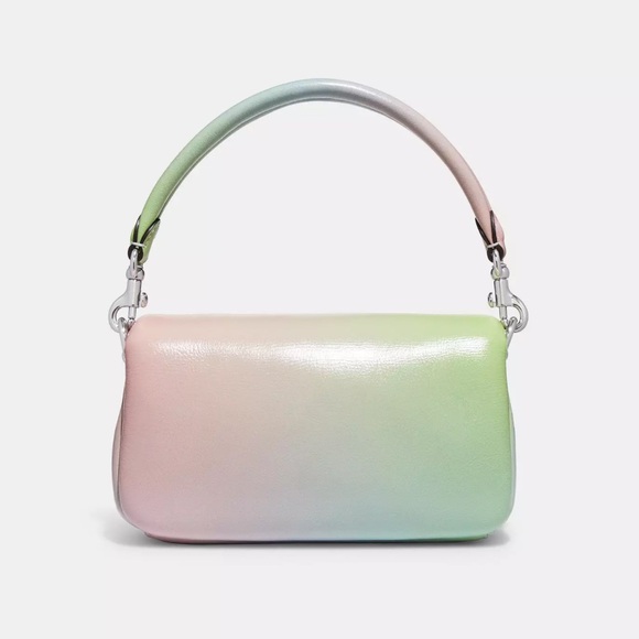NWT! Coach Pillow Ombré Pale Pistachio multi Tabby 18 shoulder handbag Leather - Picture 6 of 8
